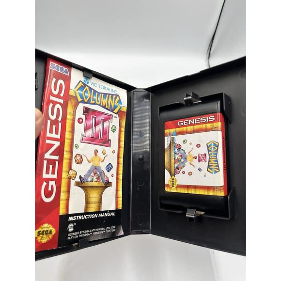 Sega Genesis Columns III 3 Revenge of Columns Complete w/Cartridge, Box & Manual - Picture 4 of 10